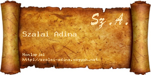 Szalai Adina névjegykártya